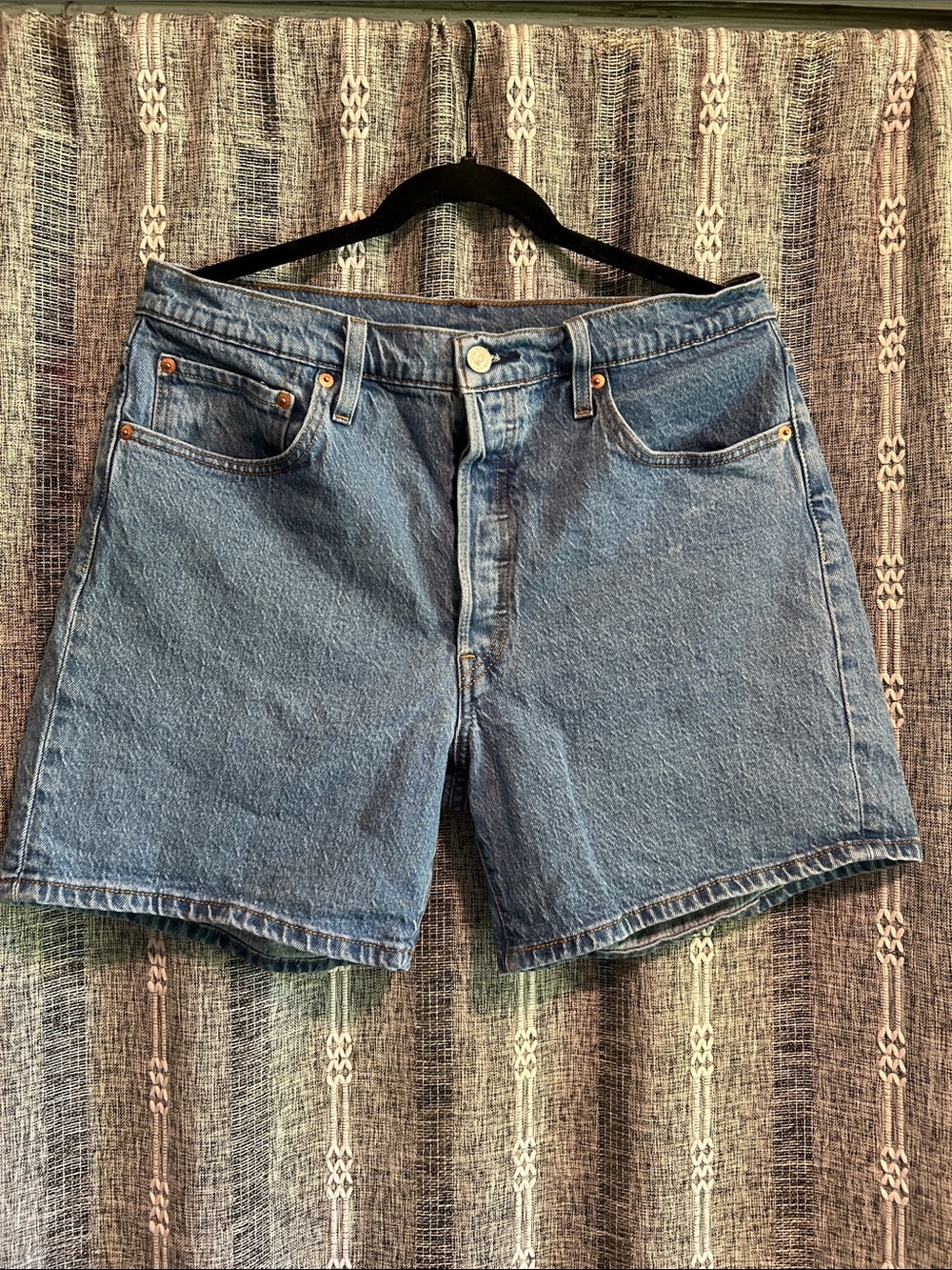 Levi’s 501 Medium Wash High-Rise Denim Shorts